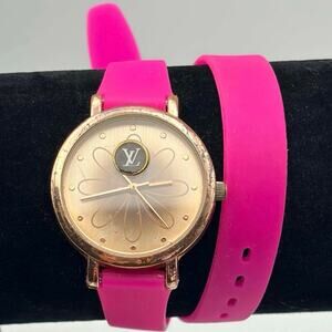 Pink & Rose Gold Wrapped Watch